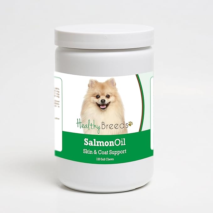Healthy Breeds Pomeranian Salmon Oil Soft Chews 120 Count