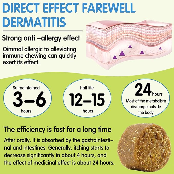 Allergy Relief Dog Treats w/Omega 3 + Pumpkin + Enzymes, Dog Allergy Relief Chews, Itch Relief for Dogs, Anti-Itch Treats - Skin & Coat + Immune Digestive Supplement