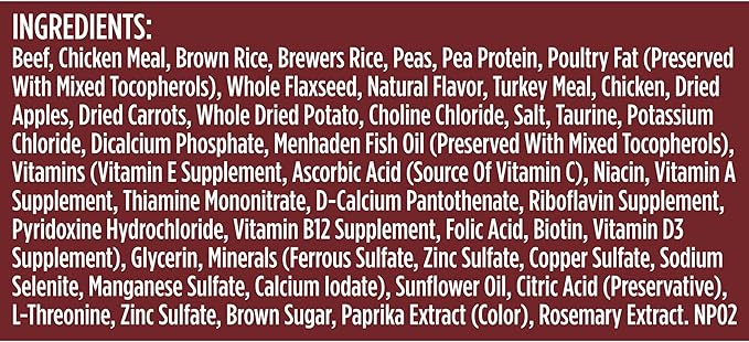 Rachael Ray Nutrish Dish Premium Dry Dog Food, Beef & Brown Rice Recipe with Veggies, Fruit & Chicken, 11.5 Pound Bag