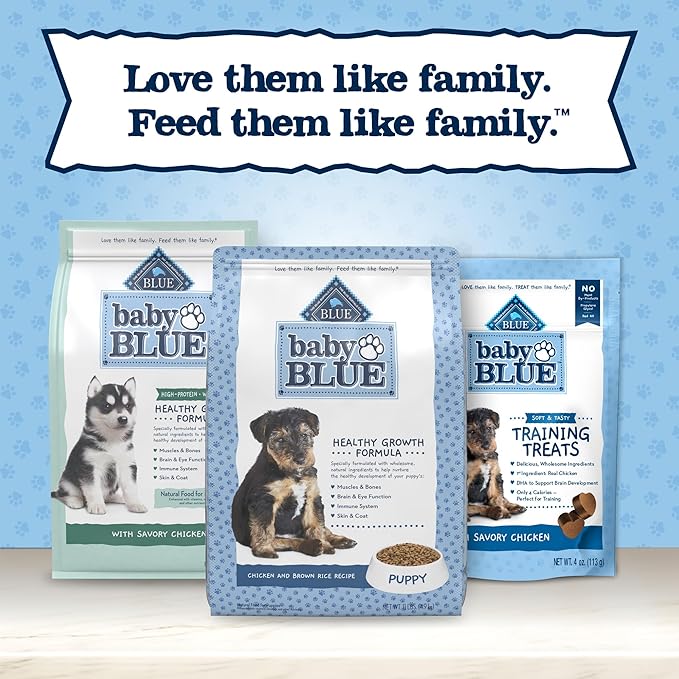 Blue Buffalo Baby Blue Healthy Growth Formula Natural Puppy Dry Dog Food, Chicken and Brown Rice Recipe 11-lb