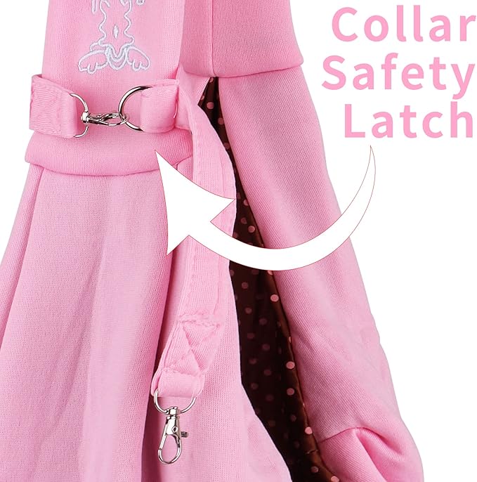 Small Dog Cat Sling Carrier,Hands Free Reversible Pet Carriers Bag,Pet Carrier Shoulder Crossbody Pet Slings Suitable for Puppy, Small Dogs, and Cats for Outdoor Travel (Pink)