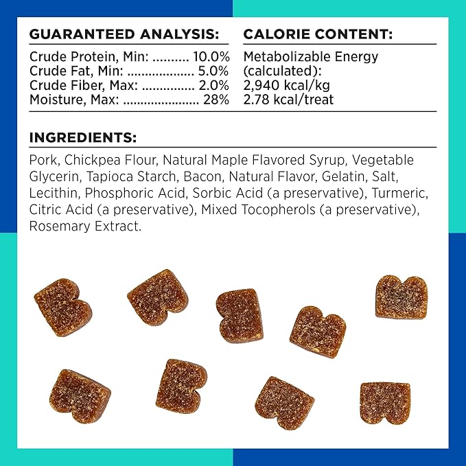BIXBI Pocket Trainers, Bacon (6 oz, 1 Pouch) - Small Training Treats for Dogs - Low Calorie and Grain Free Dog Treats, Flavorful Pocket Size Healthy and All Natural Dog Treats