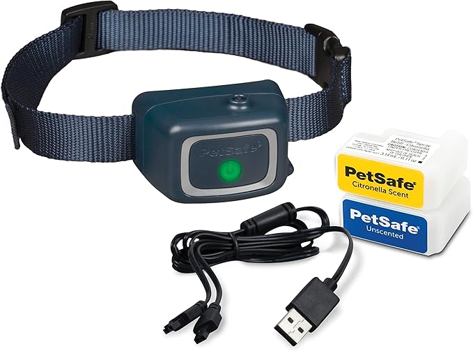 PetSafe Remote Spray Trainer, Add-A-Dog Training Collar - 3 Modes: Tone, Vibration or Spray -Rechargeable and Water-Resistant – Includes Citronella and Unscented Spray Refills & USB Charging Cable