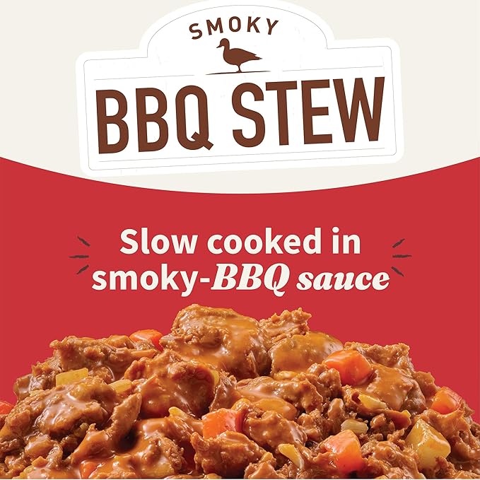 Halo Elevate Wet Dog Food, Healthy Grains, Smoky BBQ Braised Duck & Beef Stew with White Potatoes, Carrots & Brown Rice, 12.7oz (Pack of 6)