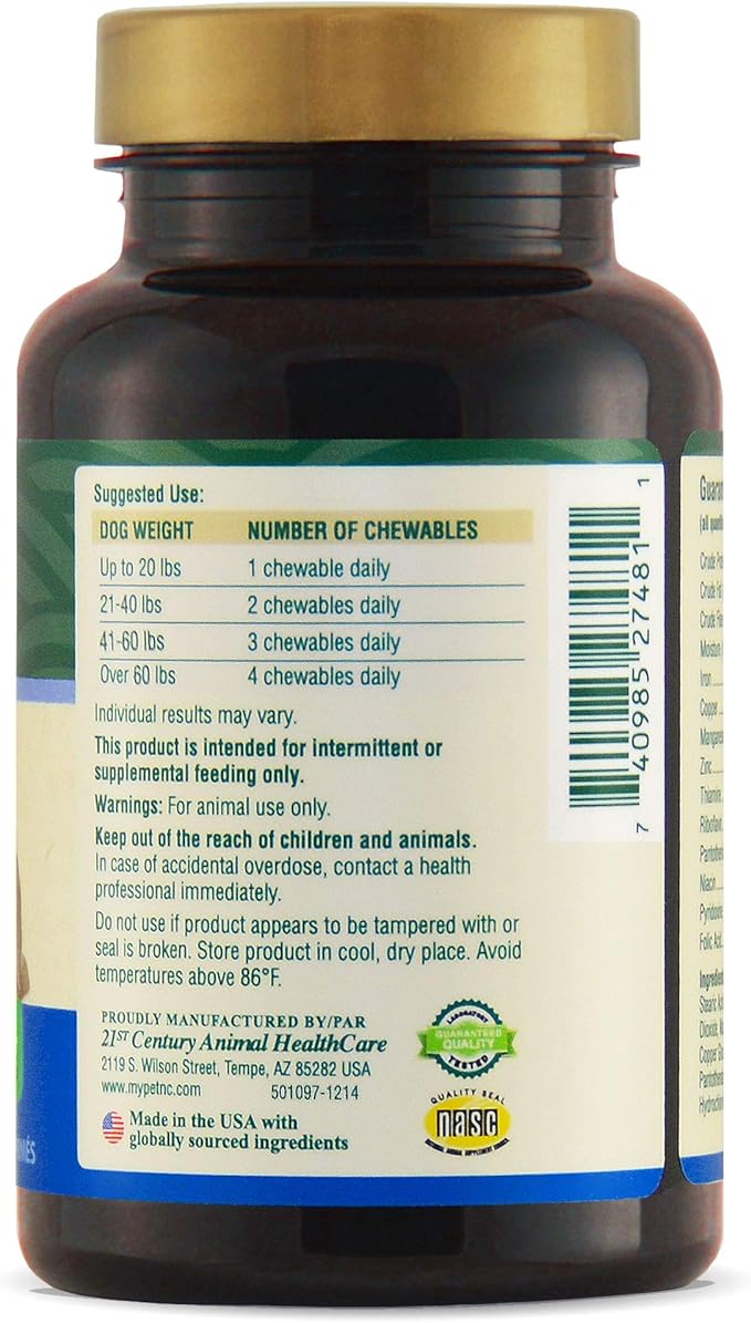 PetNC Natural Care Adult Multi Chewables for Dogs, 75 Count