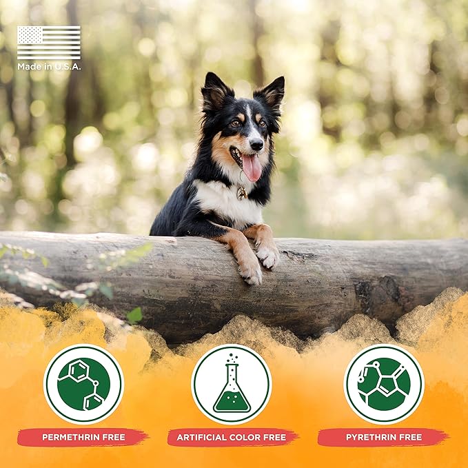 TropiClean Natural Flea and Tick Spray for Dogs & Bedding | Maximum Strength Flea Spray for Home | Family Friendly & Safe | Made in the USA | 16 oz.
