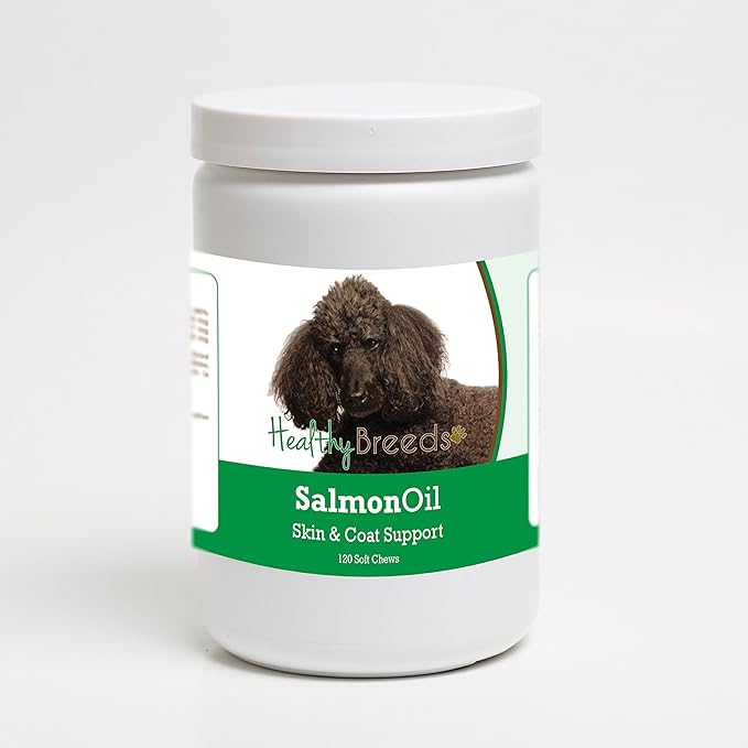 Healthy Breeds Poodle Salmon Oil Soft Chews 120 Count