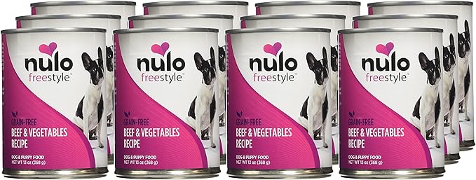 Nulo Grain Free Canned Wet Dog Food (13 oz, Beef) - 12 Cans