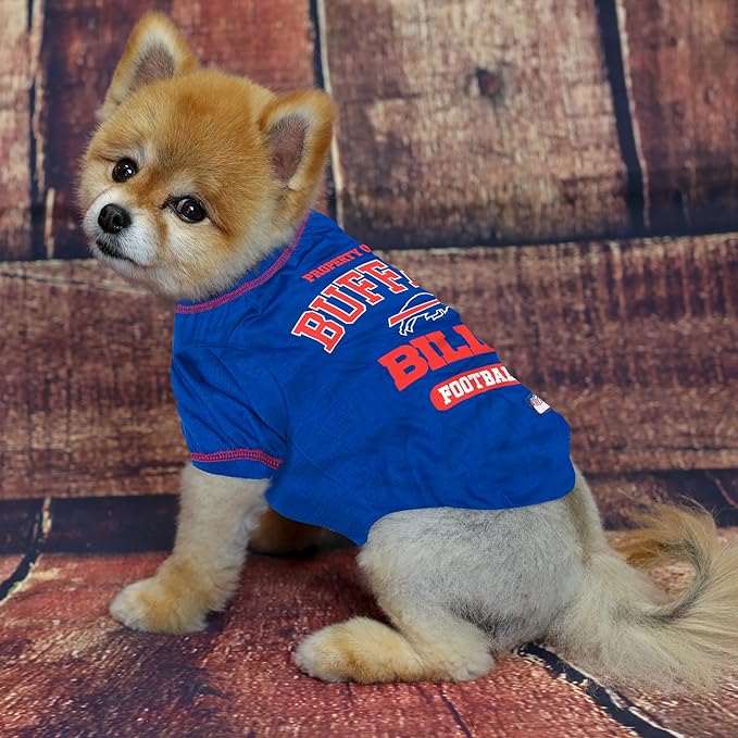 Pets First PET SHIRT for Dogs & Cats - NFL BUFFALO BILLS Dog T-Shirt, Large. - Cutest Pet Tee Shirt for the real sporty pup