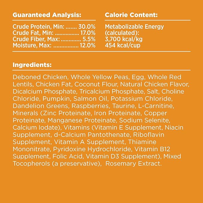 BIXBI Rawbble Dry Dog Food, Chicken, 4 lbs - USA Made with Fresh Meat - No Meat Meal & No Corn, Soy or Wheat - Freeze Dried Raw Coated Dog Food - Minimally Processed for Superior Digestibility