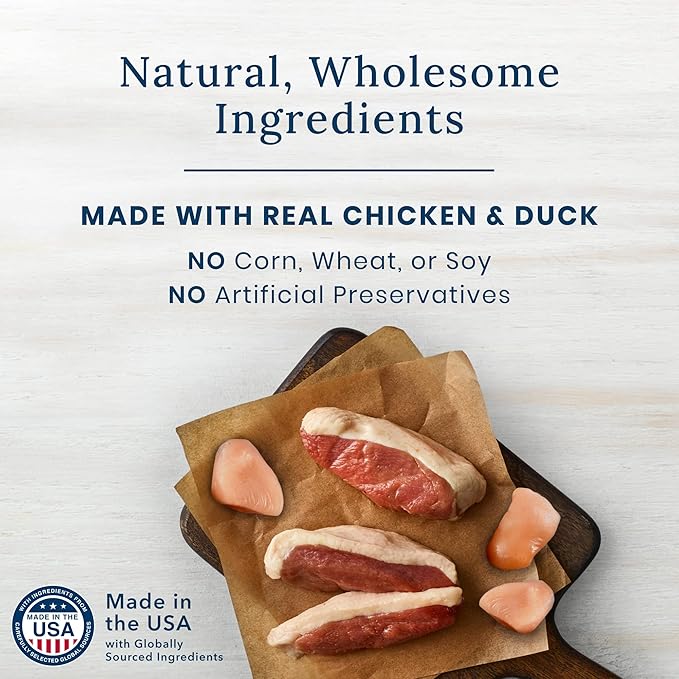 Blue Buffalo Nudges Jerky Cuts Natural Dog Treats, Chicken and Duck, 36oz