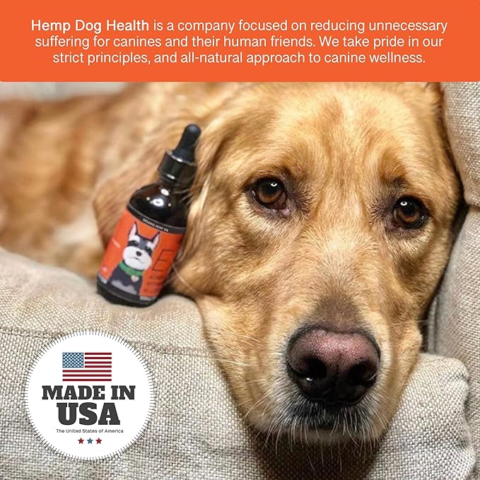 EASE - Hemp Oil for Dogs - for Dog Arthritis, Allergies, Aches, Pains, Joint Wellness - Dog Arthritis Pain Relief & Anti Inflammatory for Dogs - 100% Natural Hemp Dog Drops