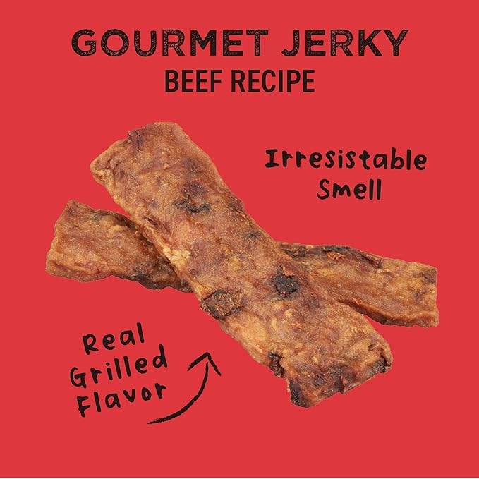 Cloud Star Wag More Bark Less Jerky Grain Free Dog Treats, Texas BBQ Beef, 10 oz. Pouch