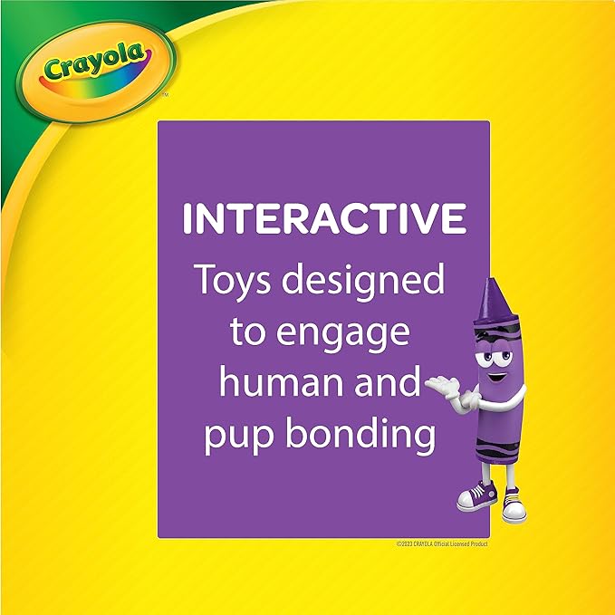 Crayola for Pets Doggie Play Mat, Snuffle Mat, Puzzle Toy, Treat-hiding Play Mat for Dogs with Crinkle Sound, Dog Enrichment Toys for Mental Stimulation