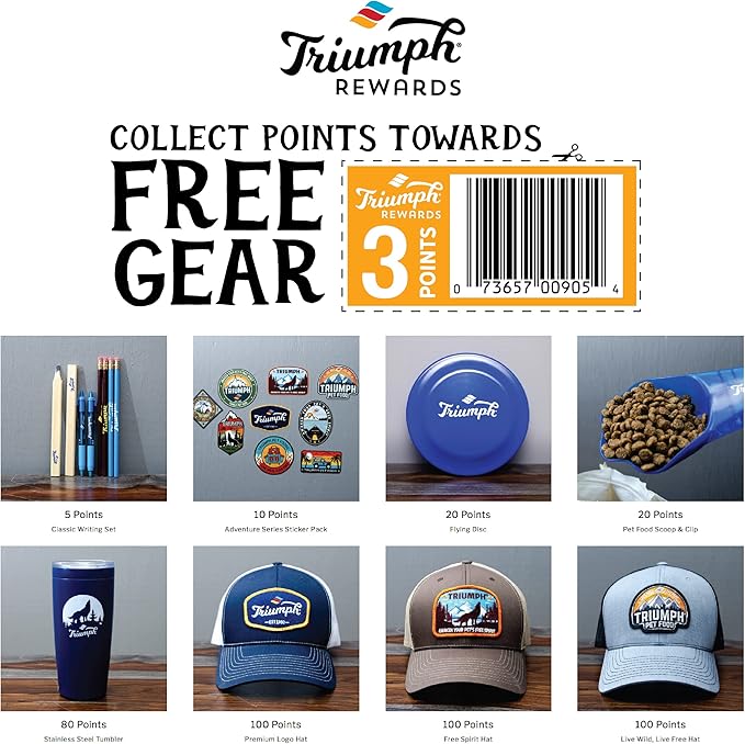 Triumph Free Spirit Grain Free Turkey, Vegetable & Cranberry Recipe Jerky Bites Dog Treats | 24 oz