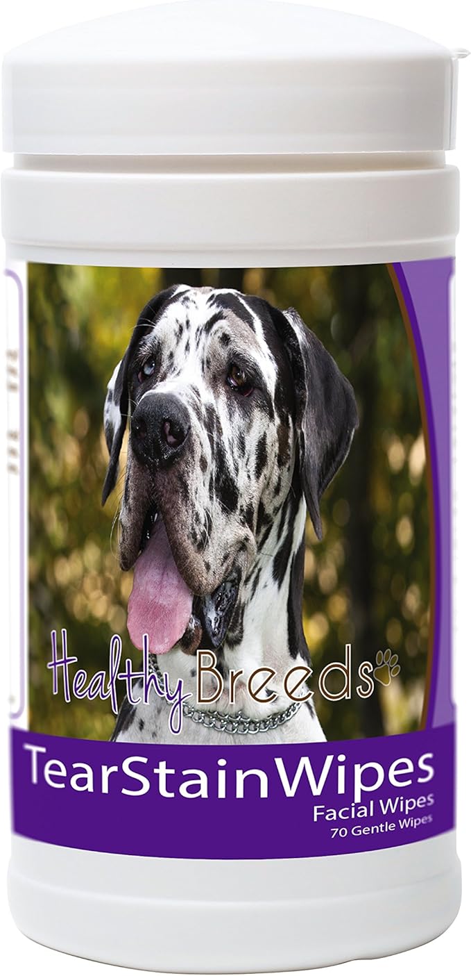 Healthy Breeds Great Dane Tear Stain Wipes 70 Count