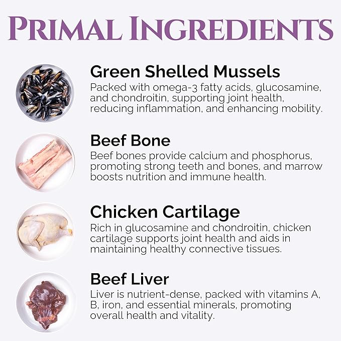 Hip, Bone & Joint - Premium Dog Bone & Joint Supplement - Enhanced Canine Mobility and Recovery - Grass-Fed Beef Bone, Green Mussel, Chicken Cartilage - Heart of The Canine - 6oz