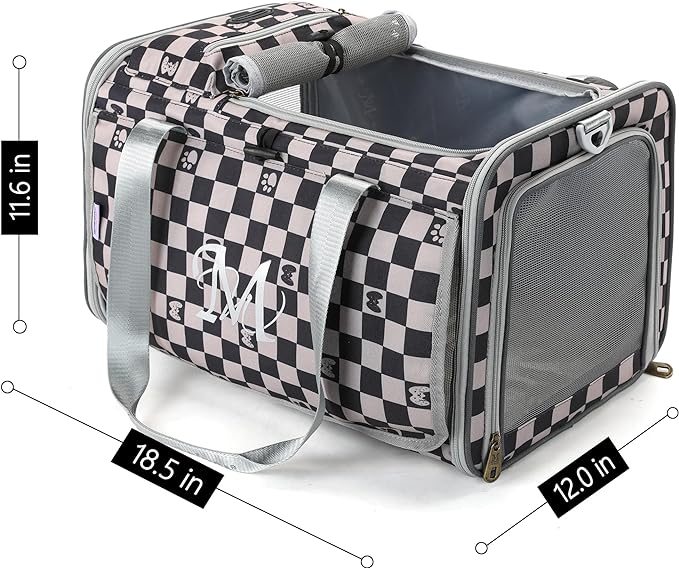 Cat and Dog Carrier,Pet Carrier for Small Medium Cats Puppies up to 15 Lbs,Soft Cat Carrier with Small Top Bag for Travel