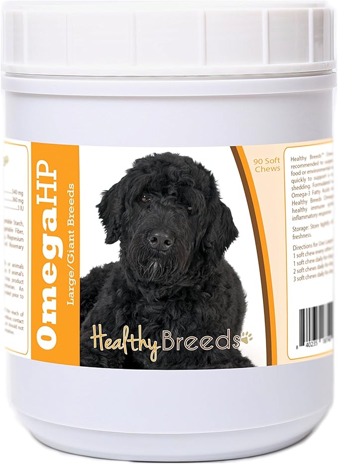 Healthy Breeds Portuguese Water Dog Omega HP Fatty Acid Skin and Coat Support Soft Chews 90 Count