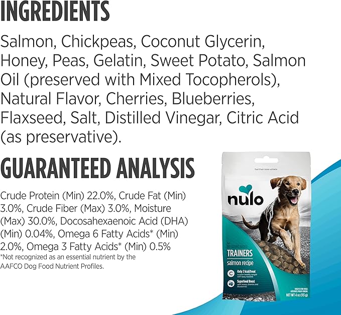 Nulo Freestyle Grain-Free Healthy Dog and Puppy Training Treats, Low Calorie Treats Made with Superfood Boost Ingredients, 2 Calories per Treat, 4 oz. Variety Pack