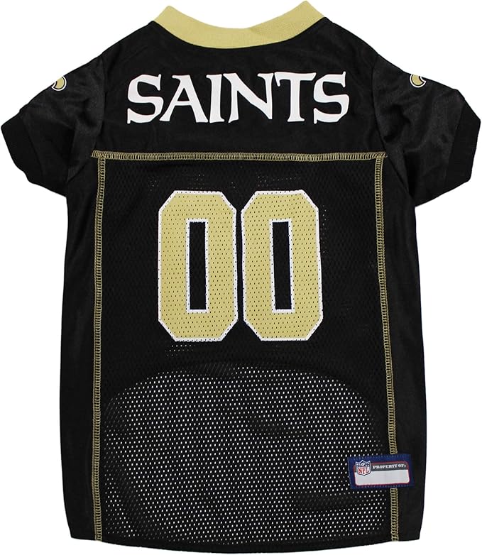 NFL New Orleans Saints Dog Jersey, Size: XX-Large. Best Football Jersey Costume for Dogs & Cats. Licensed Jersey Shirt