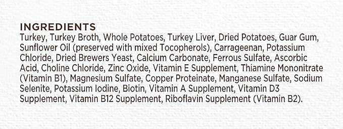 NUTRO Limited Ingredient Diet Adult Canned Soft Wet Dog Food Premium Loaf Turkey & Potato Recipe, 12.5 oz. Cans, Pack of 12