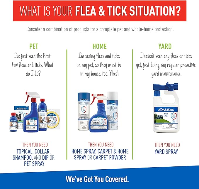 Adams Plus Flea & Tick Shampoo with Precor for Cats, Kittens, Dogs & Puppies Over 12 Weeks Of Age |Sensitive Skin Flea Treatment |Kills Adult Fleas, Flea Eggs, Ticks, and Lice |24 Oz, Pump Included
