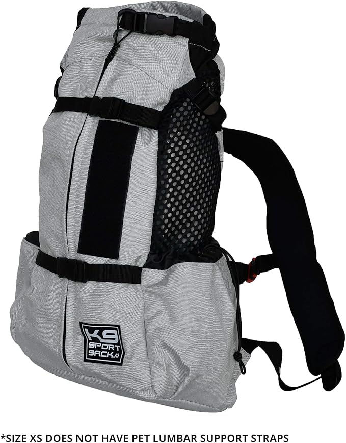 K9 Sport Sack | Dog Carrier Adjustable Backpack (X-Small, Air 2 - Charcoal Grey)