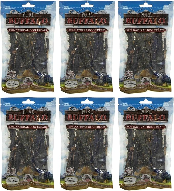 Loving Pets Pure Buffalo Beef Jerky Size:Pack of 6
