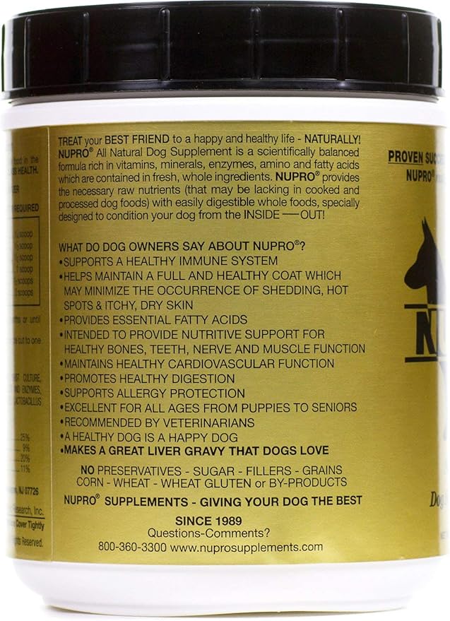 Vet Nu pro All Natural Supplement Gold for Dogs, 30 Scoops
