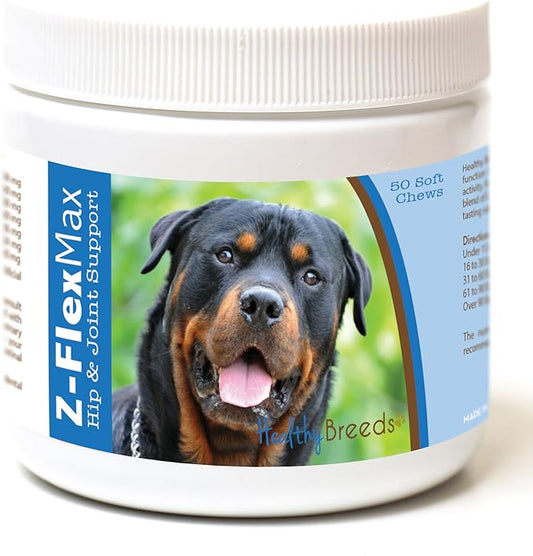 Healthy Breeds Rottweiler Z-Flex Max Hip and Joint Soft Chews 50 Count
