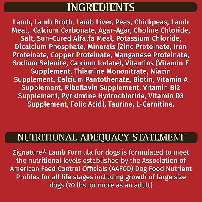 (12 Pack) Zignatur Grain-Free Canned Dog Food 3 Flavor (4 Lamb, 4 Duck, 4 Pork) 13 Ounces Per Can