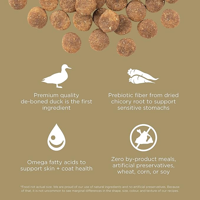 GO! SOLUTIONS Sensitivities – Duck Recipe – Limited Ingredient Dog Food, 22 lb – Grain Free Dog Food for All Life Stages – Dog Food to Support Sensitive Stomachs