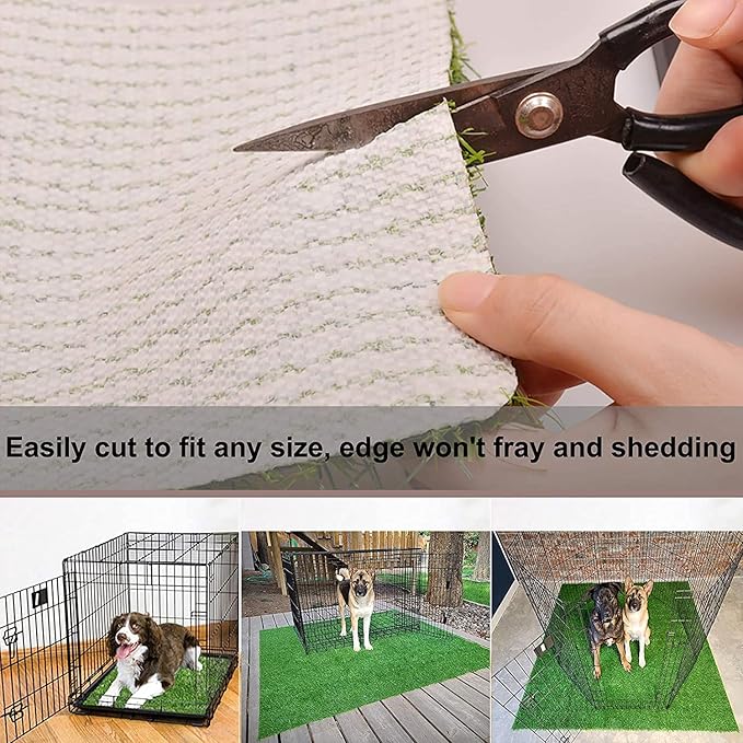 40" x 31" Artificial Grass Lawn Fake Grass Synthetic Turf, Thick Pet Mat Faux Grass for Indoor/Outdoor Landscape