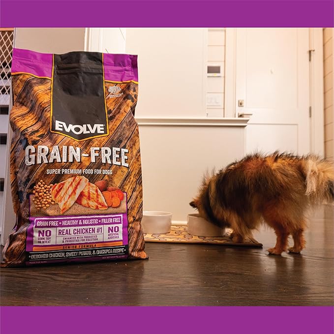 Evolve Grain Free Deboned Chicken, Sweet Potato and Berry Senior Recipe, 14lb