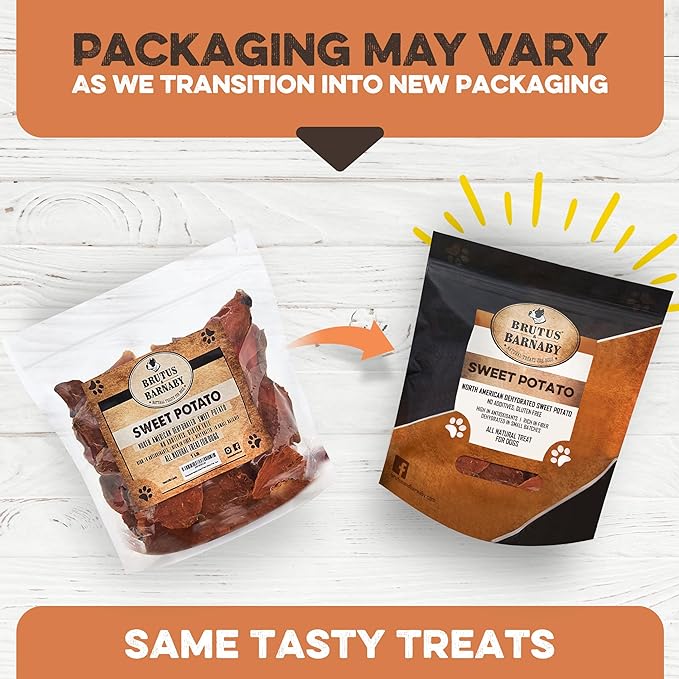 Sweet Potato Slices For Dogs - Single Ingredient Grain Free Dog Treats, Best High Anti-Oxidant Healthy 100% Natural Thick Cut Dried Sweet Potato Dog Treats With No Added Preservatives (5lb)