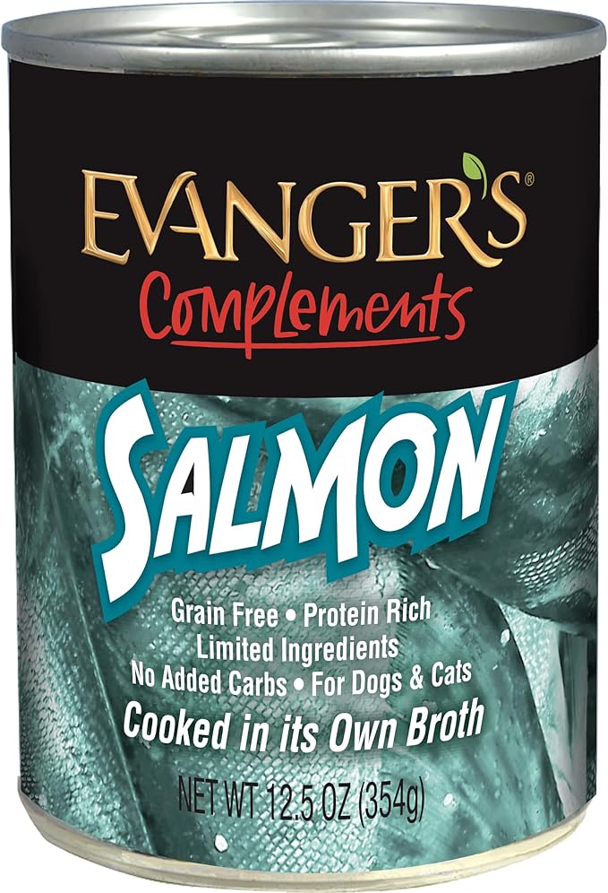 Grain-Free Wild Salmon for Dogs & Cats, 12.5 Ounce (Pack of 12) - Packaging may Vary