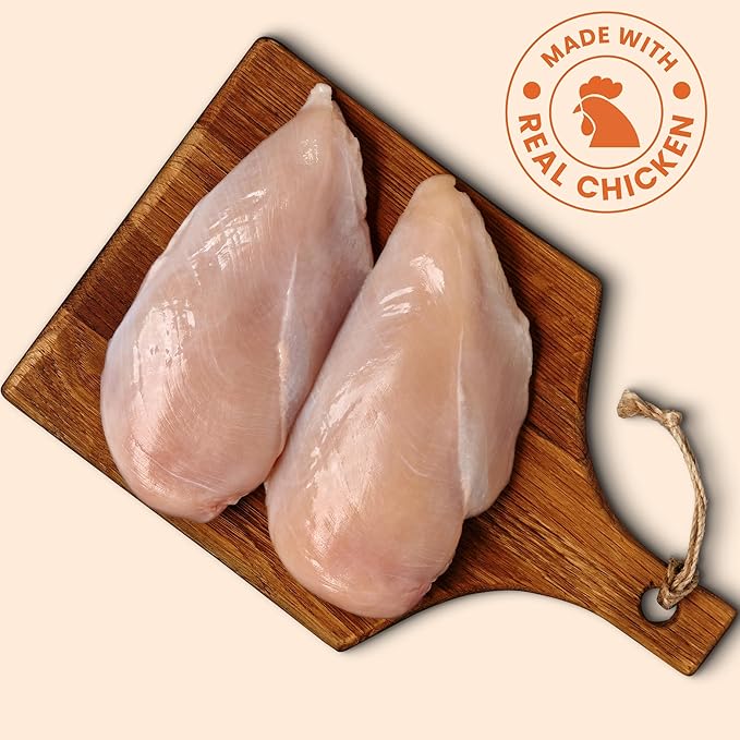 Freeze Dried Chicken Breast Dog Treats 8 oz, Raw Single Ingredient, Natural Healthy High Value, Gluten Free, Grain Free, High Protein