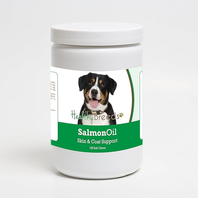 Healthy Breeds Entlebucher Mountain Dog Salmon Oil Soft Chews 120 Count