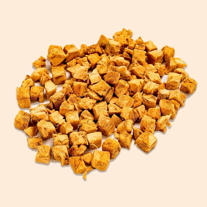 Freeze Dried Chicken Breast Dog Treats 8 oz, Raw Single Ingredient, Natural Healthy High Value, Gluten Free, Grain Free, High Protein
