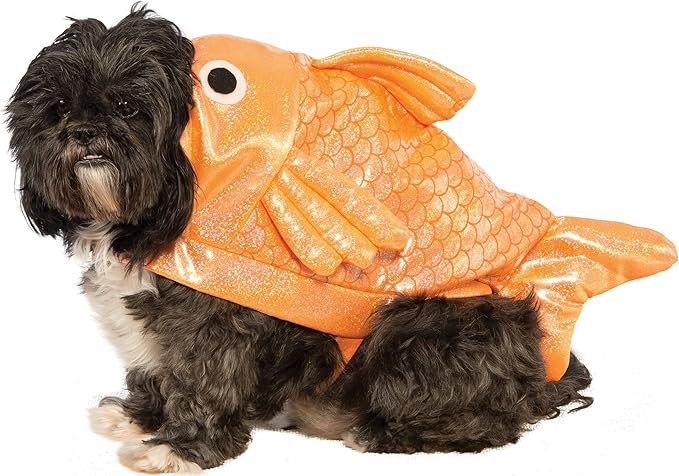 Rubie's Gold Fish Dog Costume, M
