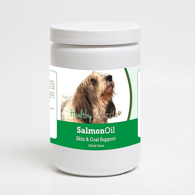 Healthy Breeds Petits Bassets Griffons Vendeen Salmon Oil Soft Chews 120 Count