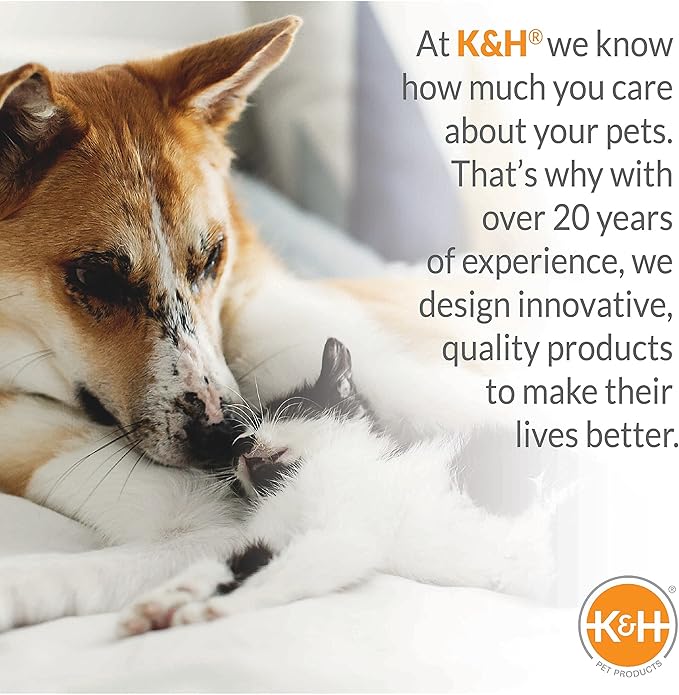 K&H Pet Products Mother's Heartbeat Calming Dog Toy Bone Pillow Gray Medium Breed Heartbeat 10 Inch