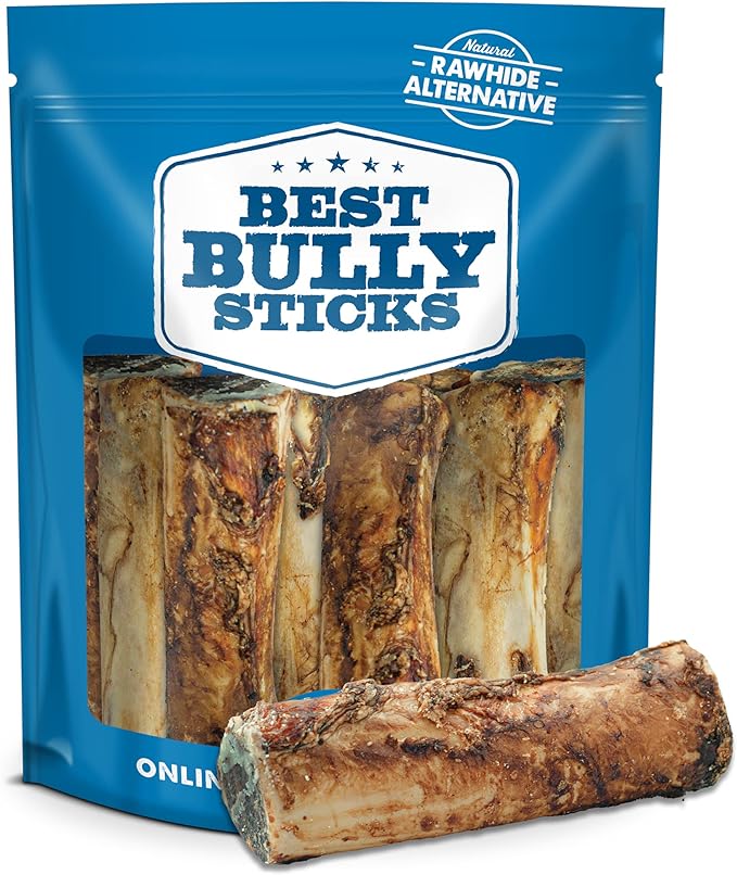 Marrow Bones for Dogs, 8 Pack - USA Packed Healthy Dog Treats, Dog Bones for Large Dogs - Grass-Fed Beef Long Lasting Dog Chews, by Best Bully Sticks