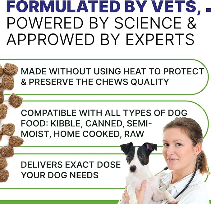 NO Poo Chews for Dogs - Prevent Dog Poop Eating - Coprophagia Treatment - Stool Eating Deterrent - Digestive Health + Breath Aid/Probiotics & Enzymes - Made in USA - 120 Treats