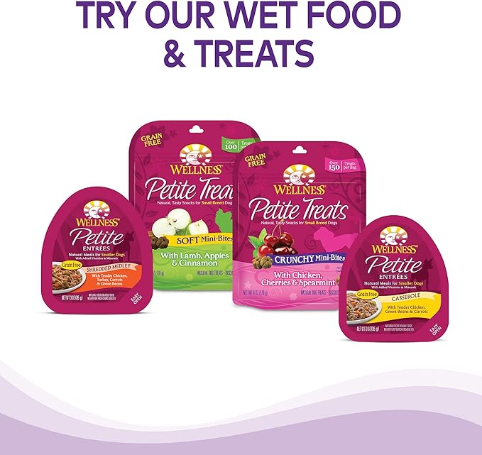 Wellness Complete Health Toy Breed Dry Dog Food with Grains, Chicken & Rice, 4-Pound Bag