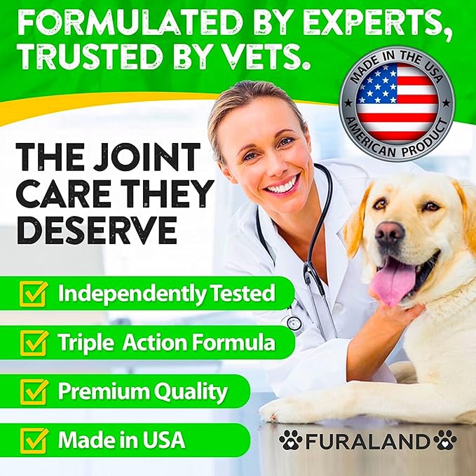 Hemp Hip and Joint Supplement for Dogs - Glucosamine for Dogs - 170 Dog Joint Pain Relief Treats - Chondroitin, Hemp Oil, MSM - Mobility & Flexibility Support - Advanced Joint Health - Made in USA
