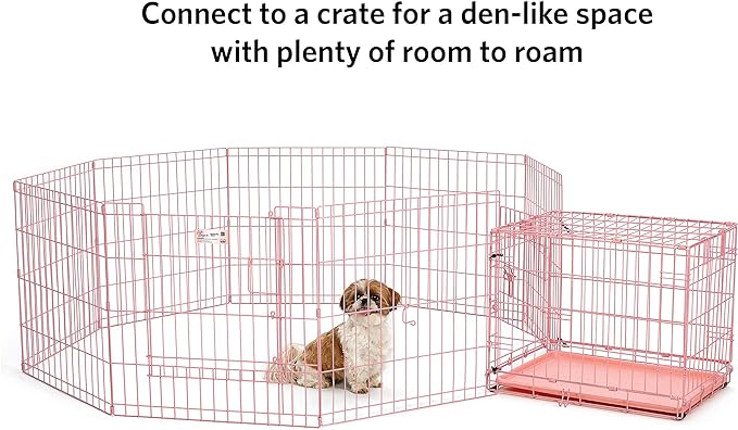 MidWest Homes for Pets Folding Metal Exercise Pen / Pet Playpen