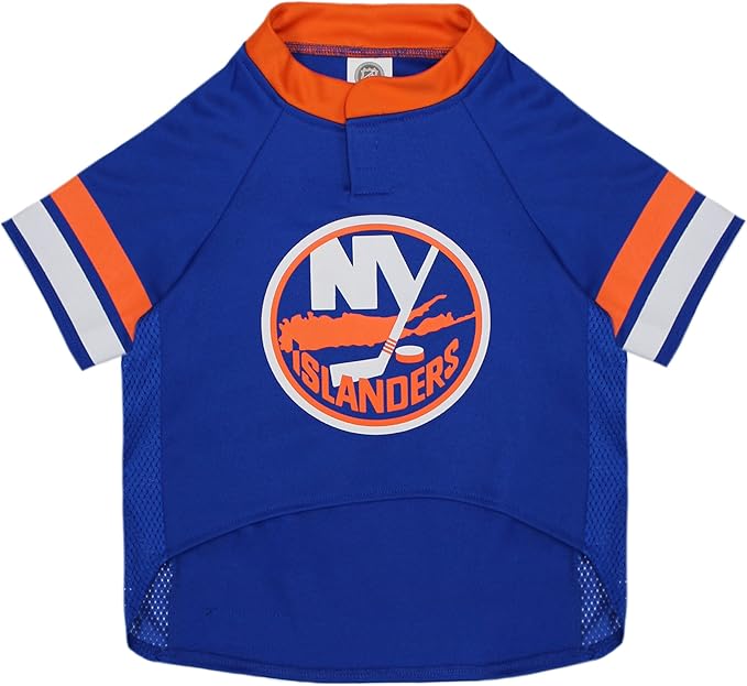 Pets First NHL New York Islanders Jersey for Dogs & Cats, X-Small. - Let Your Pet be a Real NHL Fan!