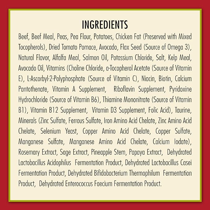 AvoDerm Grain Free Beef and Vegetables Recipe Dry Dog Food, All Life Stages, 4lb bag